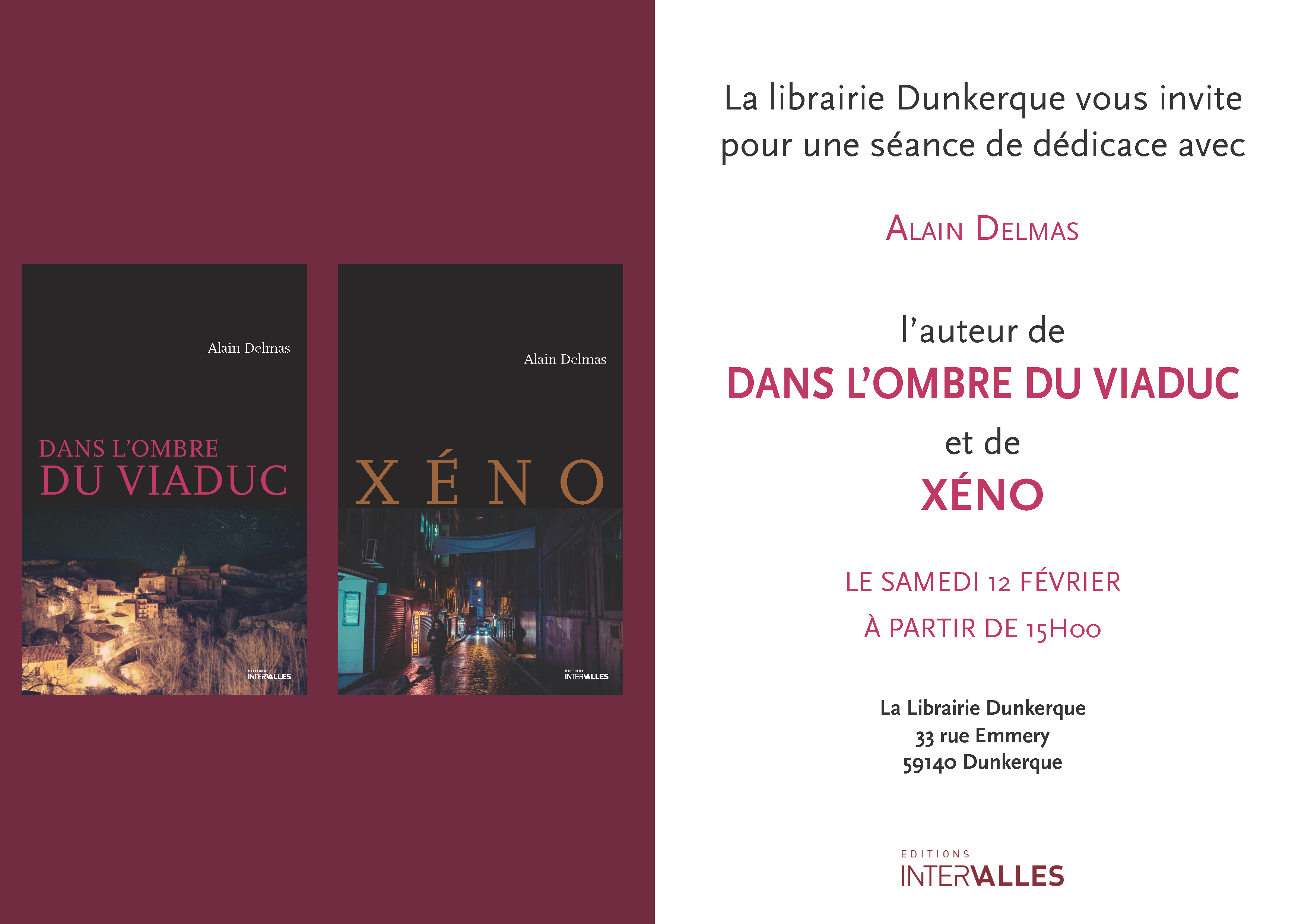 Rencontre Alain Delmas librairie de Dunkerque